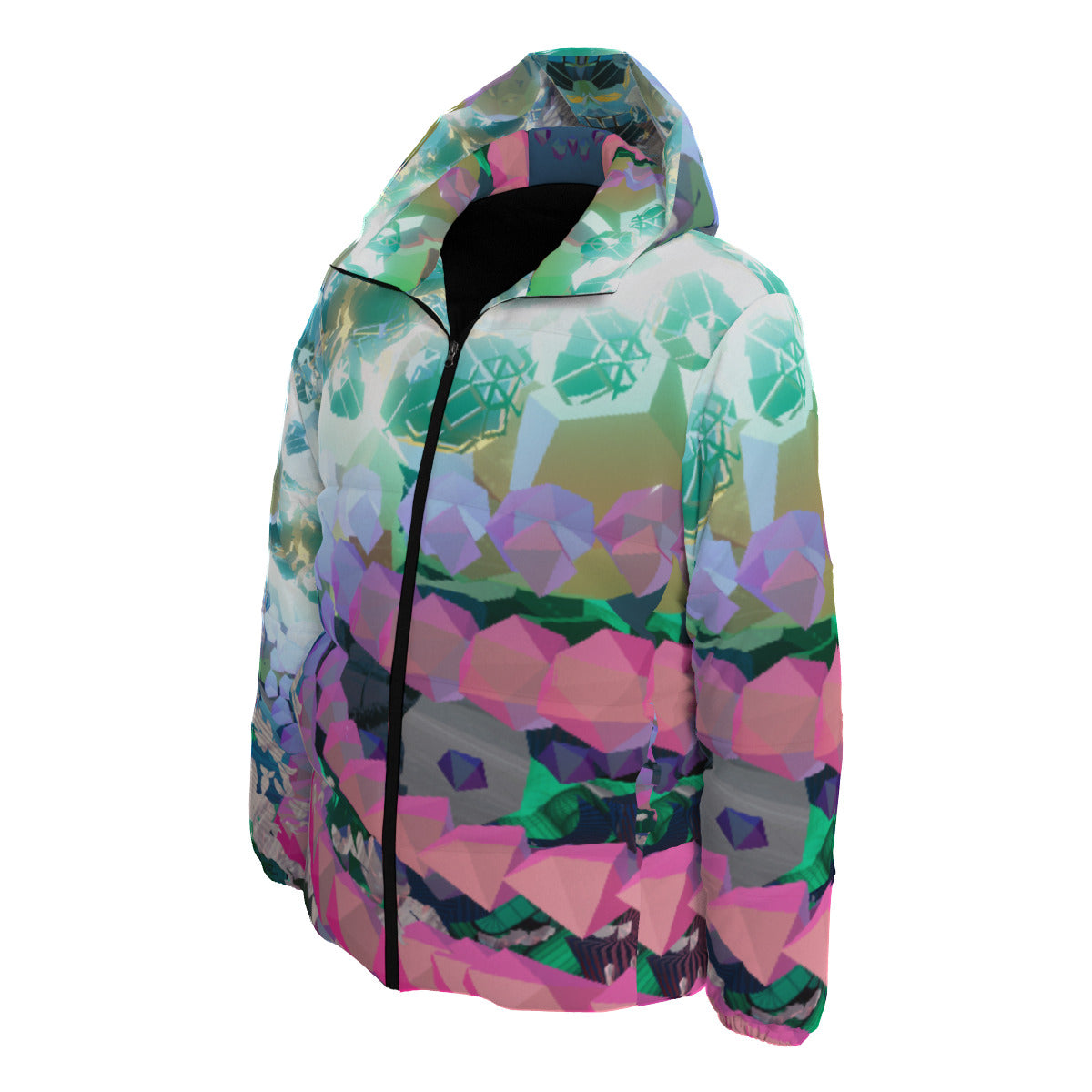 LightBritt All-Over MicrodoseVR Print Unisex Down Jacket