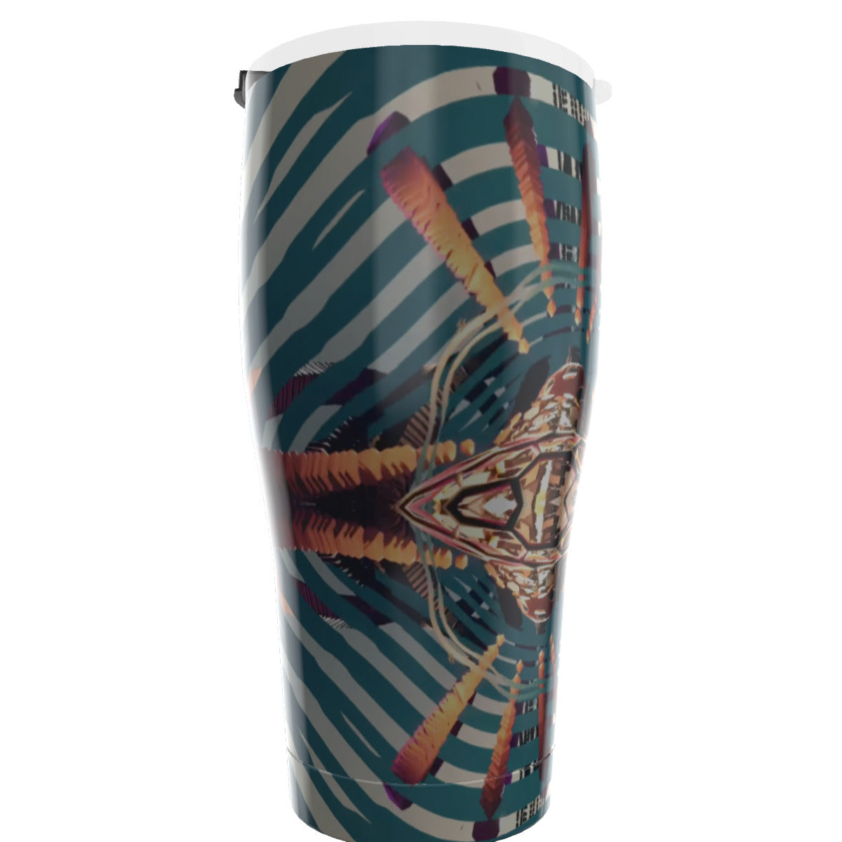 Psychedelic 3D Digital Art Print Tumbler 30oz