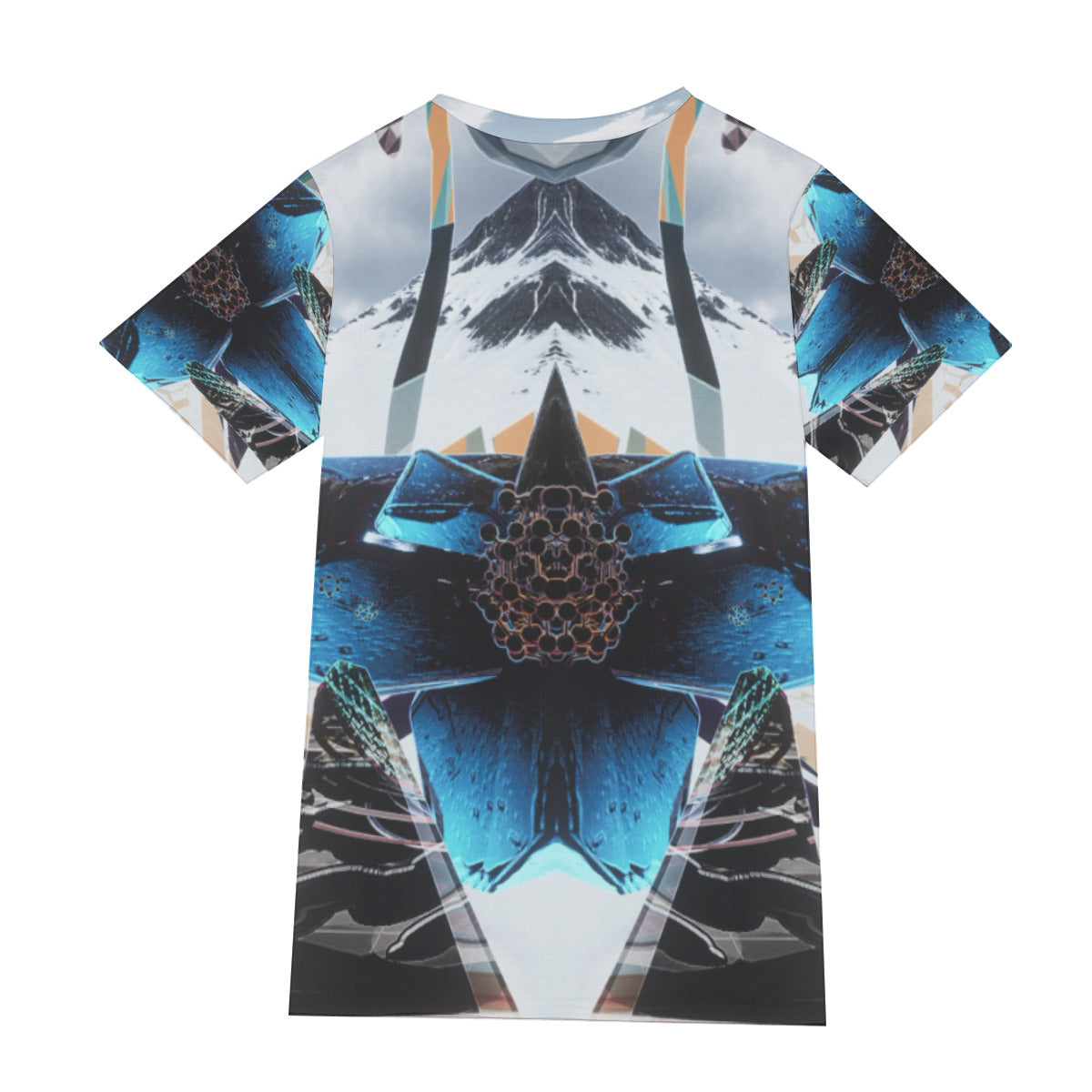 Psychedelic Print Men's O-Neck T-Shirt | 190GSM Cotton