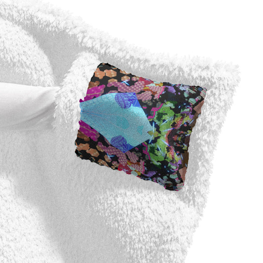 Psychedelic All-Over MicrodoseVR Print Unisex Wearable Hooded Blanket