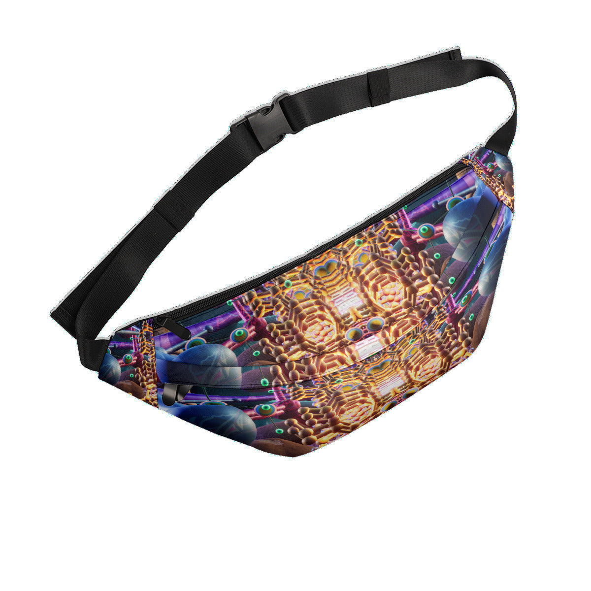 Psychedelic 3D Print Fanny Bag
