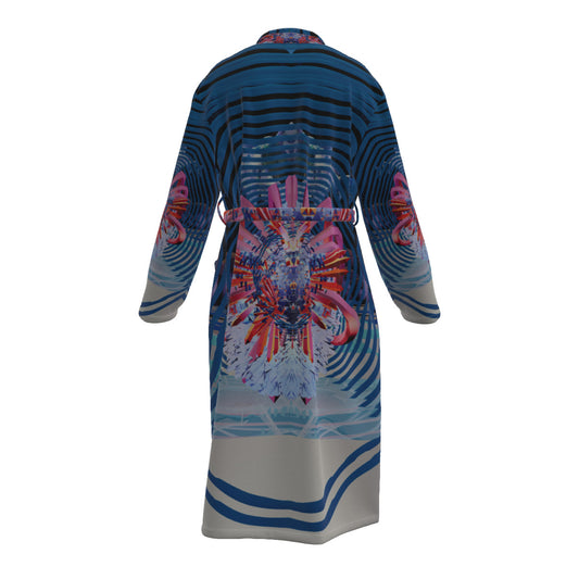 Psychedelic Orb All-Over Print Men's Heavy Fleece Robe