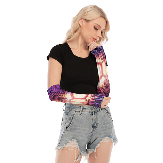 Dosedecahedron All-Over Psychedelic Print Unisex Gloves