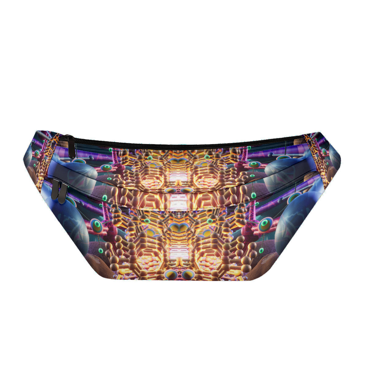 Psychedelic 3D Print Fanny Bag
