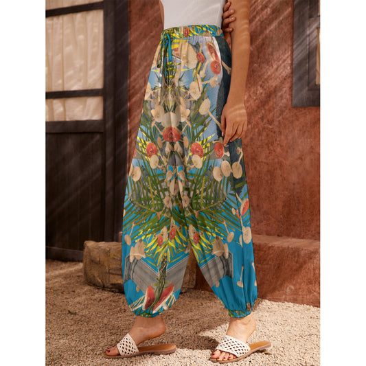 Mushyland All-Over Print Psychedelic Digital Art Women's Carrot Pants