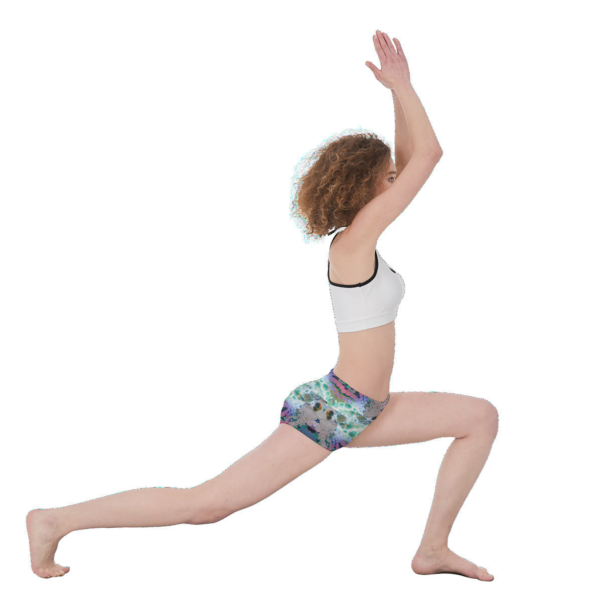 Psychedelic 3D Digital Art All-Over Print Women's Yoga Shorts