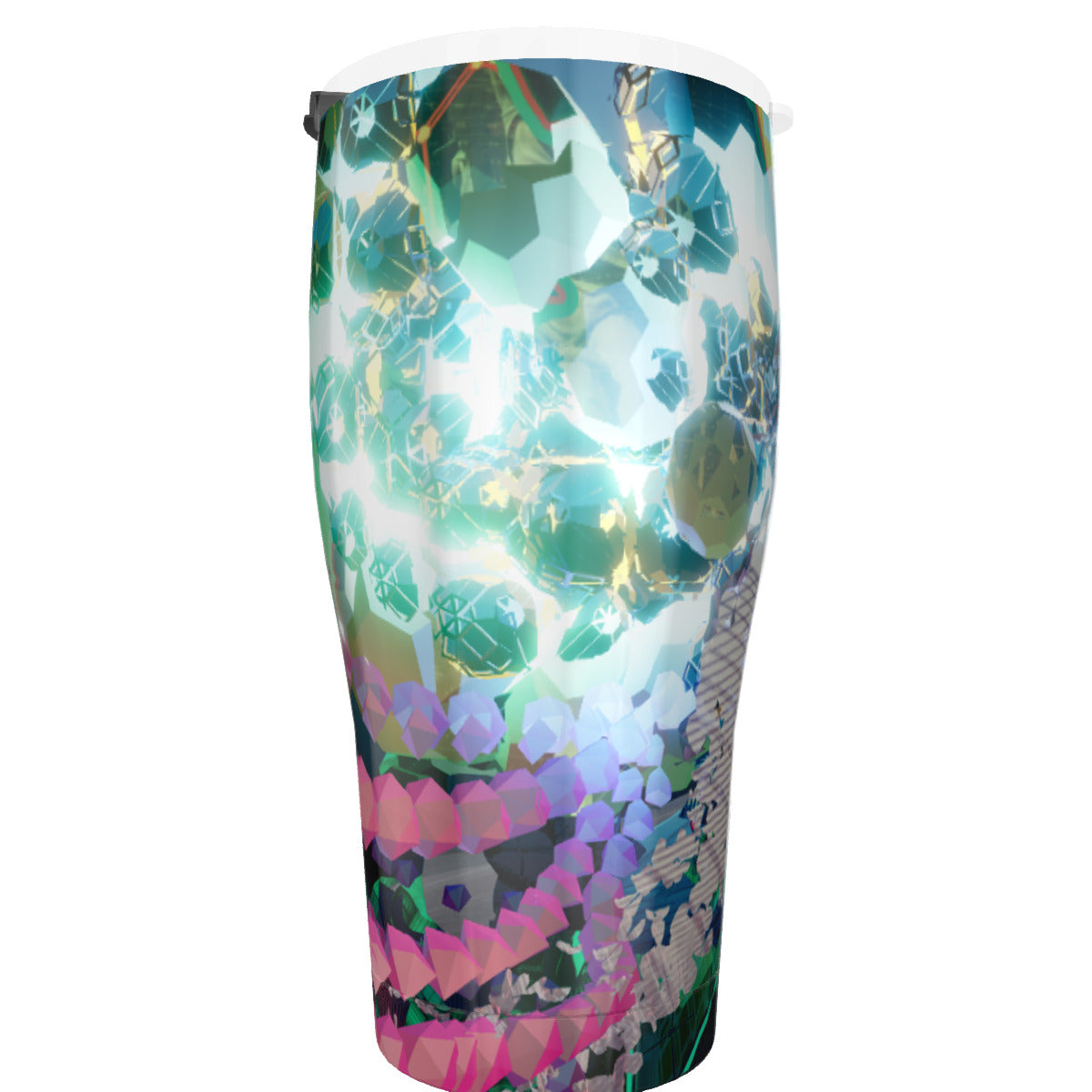 Psychedelic 3D Digital Art Print Tumbler 30oz