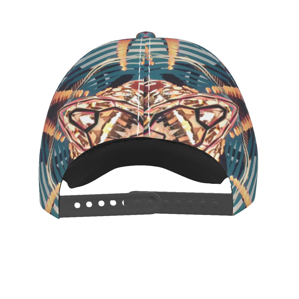 Psychedelic Orbopus 3D Digital Art Print Peaked Cap