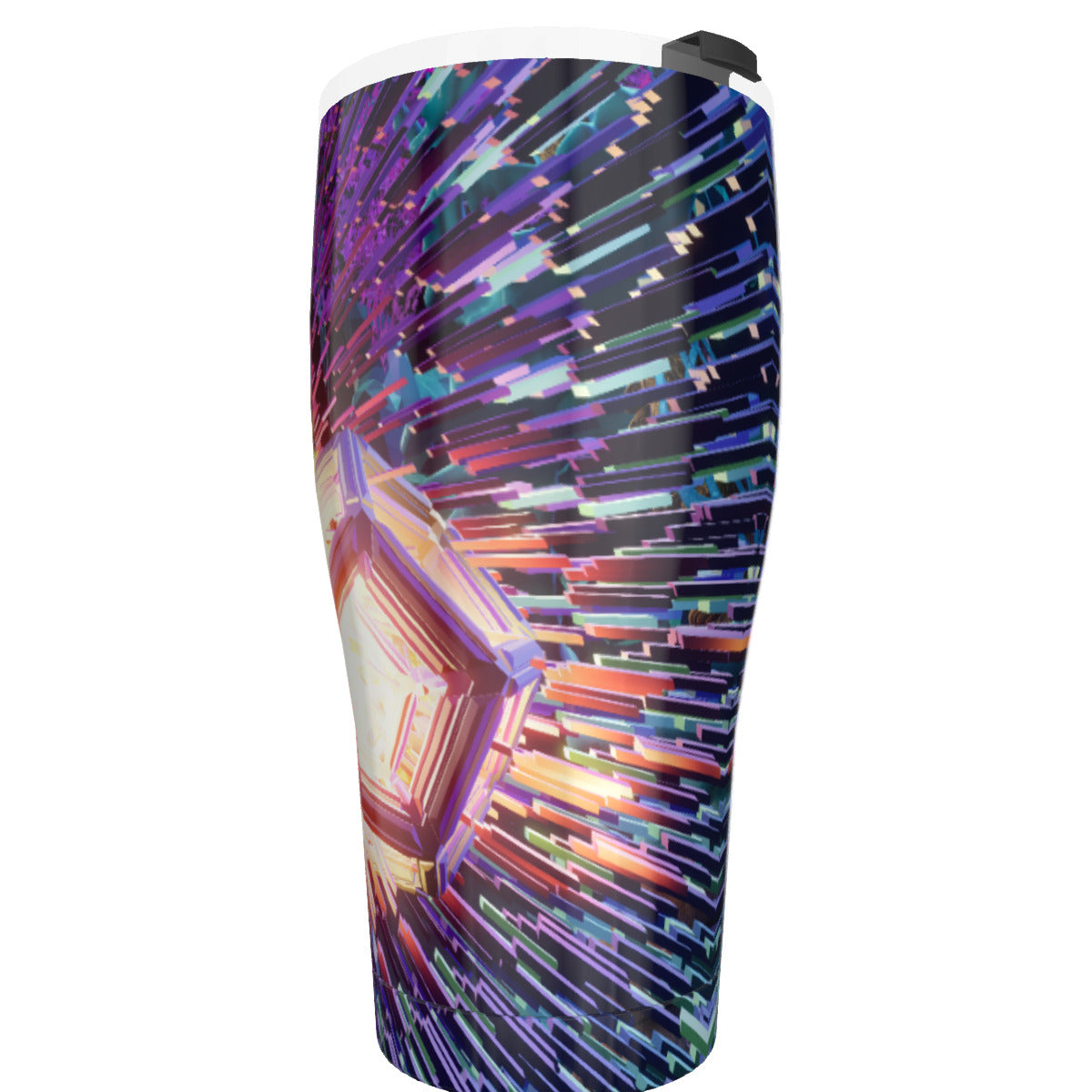 Psychedelic 3D Digital Art Print Tumbler 30oz