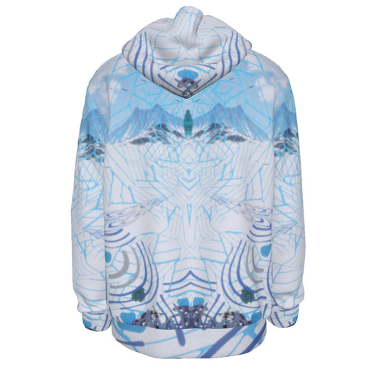 Doseflake All-Over Psychedelic Digital Art Winter Print Men's Mirco Fleece Hoodie
