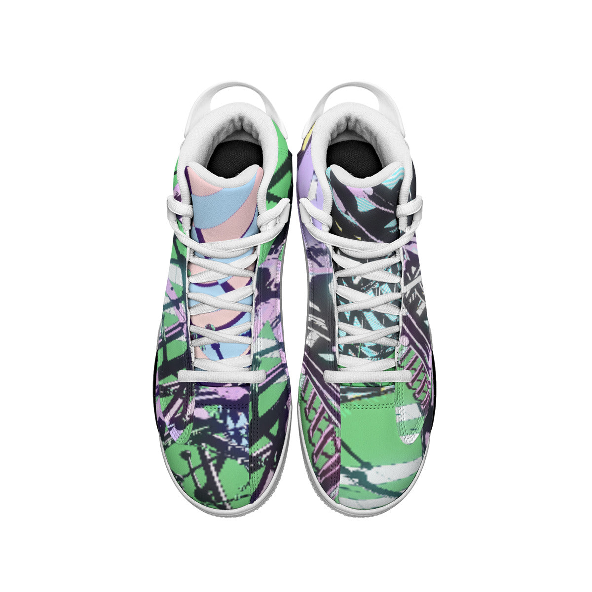 Psychedelic MicrodoseVR Men's Shock Absorption and Non-Slip Basketball Shoes