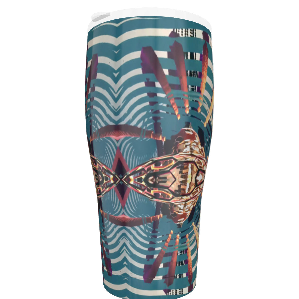 Psychedelic 3D Digital Art Print Tumbler 30oz