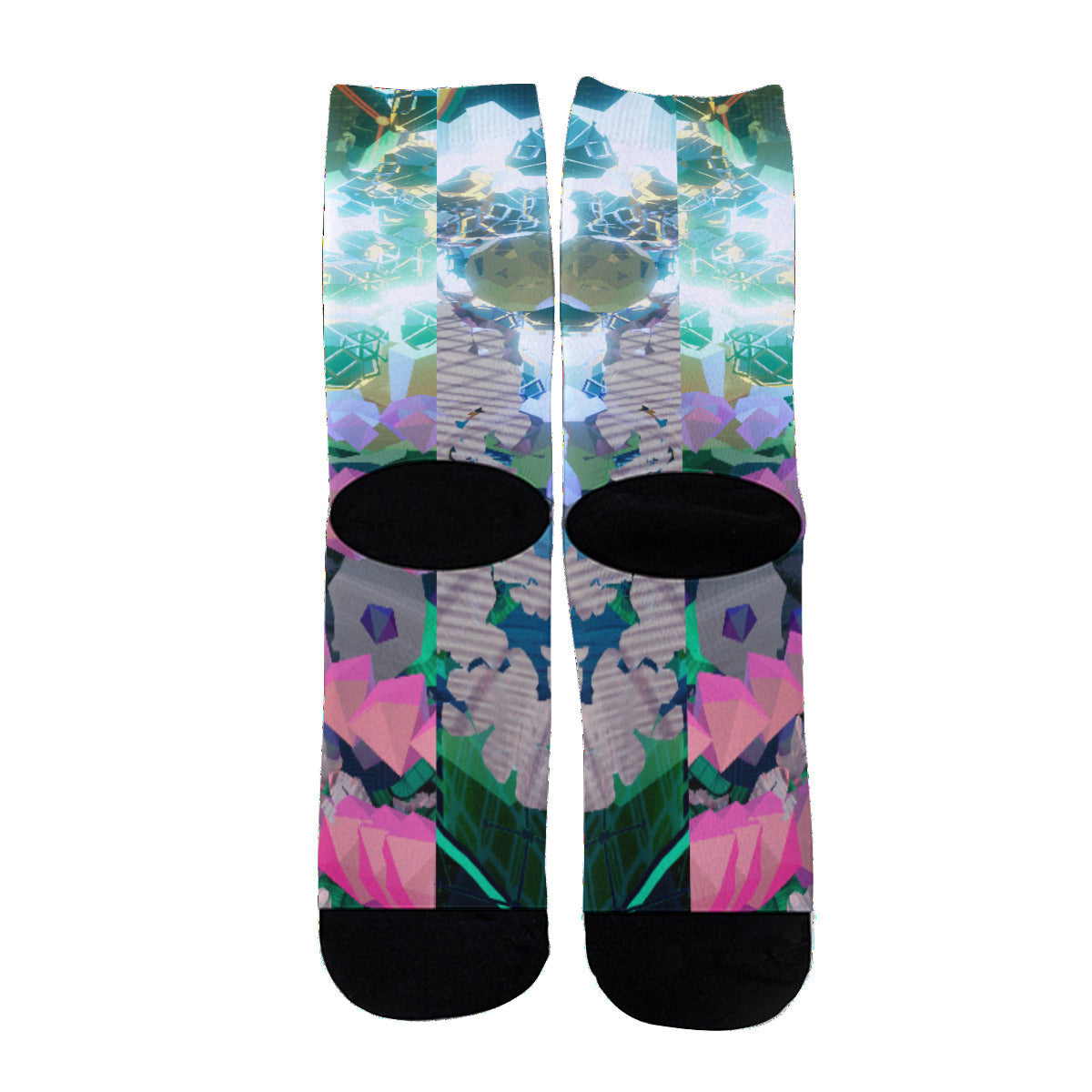 Psychedelic Print Unisex Long Socks