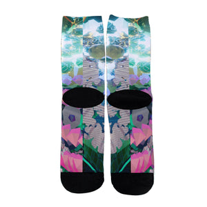 Psychedelic Print Unisex Long Socks