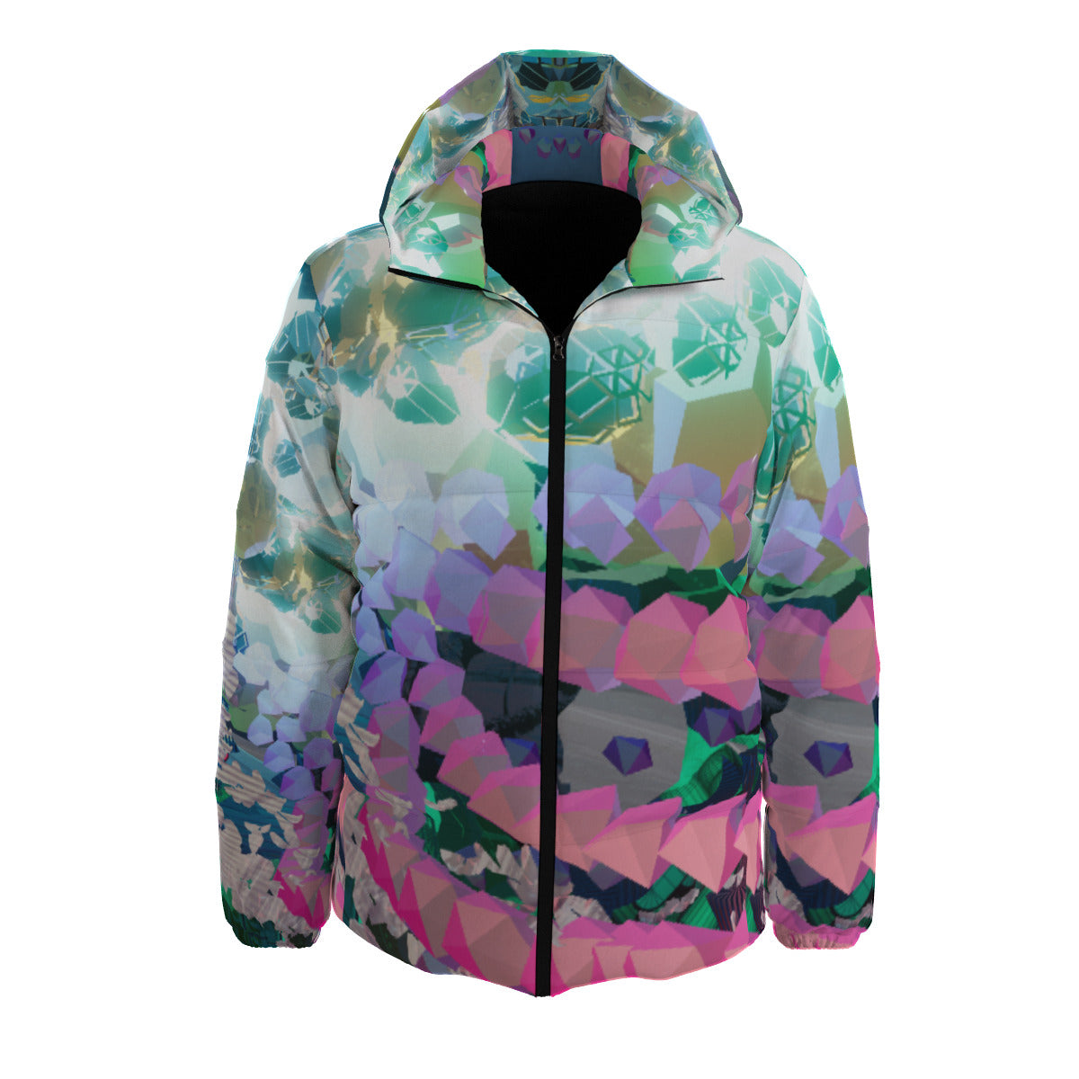 LightBritt All-Over MicrodoseVR Print Unisex Down Jacket