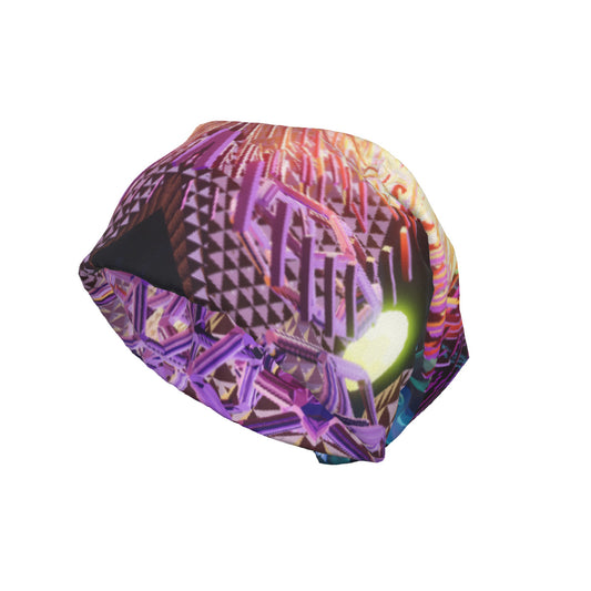 Psychedelic 3D Digital Art Print Unisex Beanie Hat