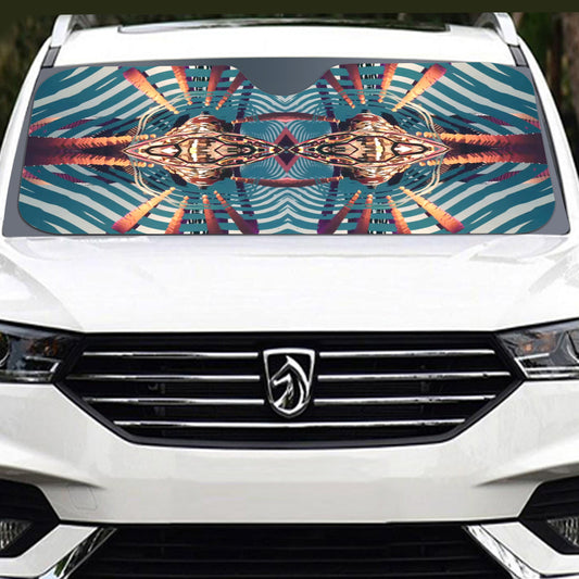 Psychedelic Windshield Sunshade | 137cm(53.9”)