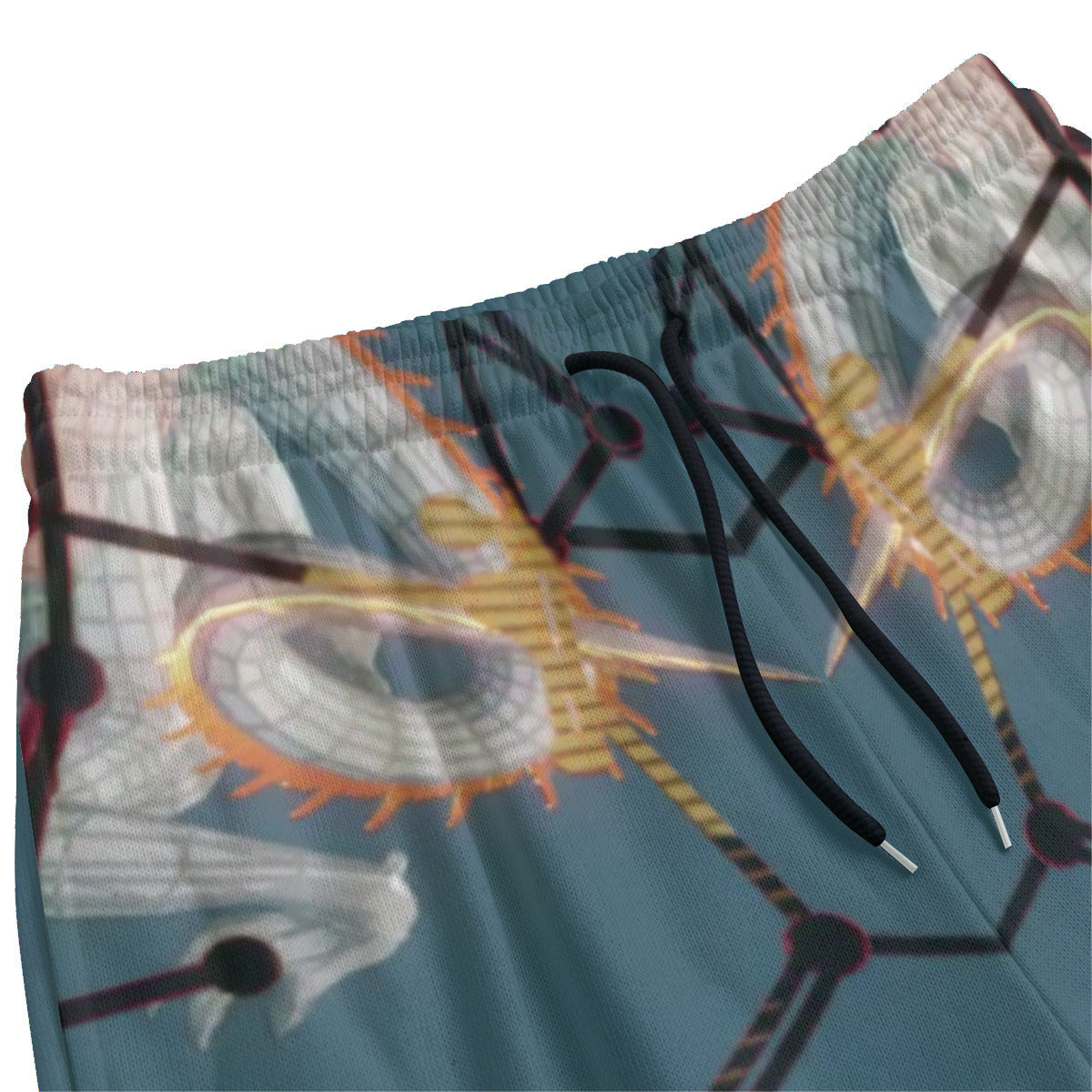 Psychedelic Dragon Print Unisex Wide Leg Pants
