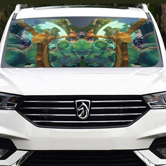 Psychedelic Windshield Sunshade | 137cm(53.9”)