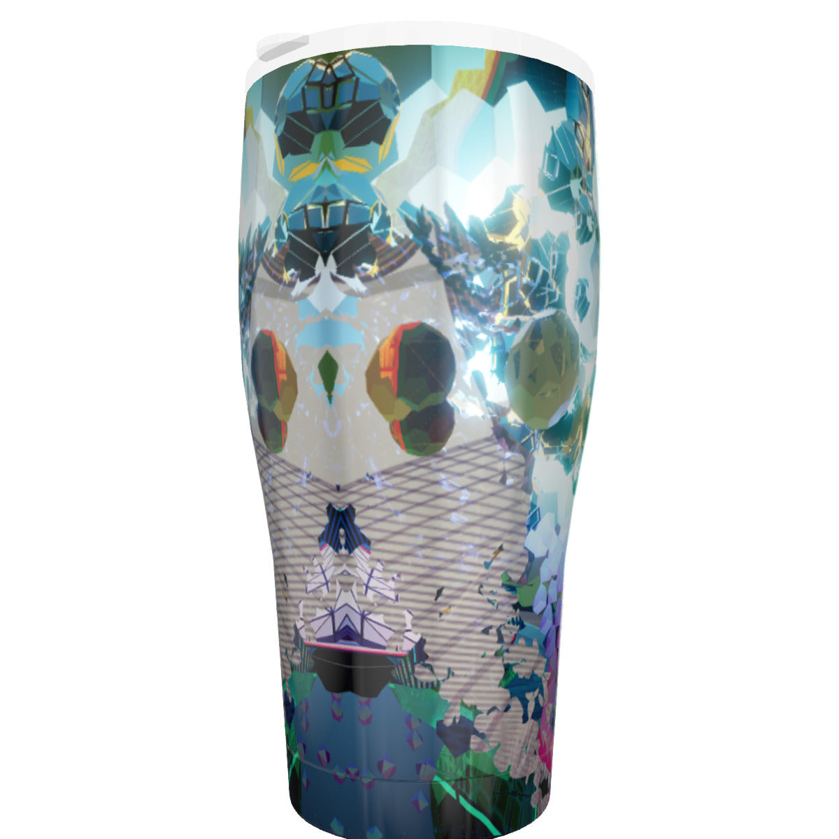 Psychedelic 3D Digital Art Print Tumbler 30oz