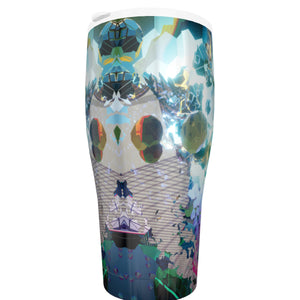 Psychedelic 3D Digital Art Print Tumbler 30oz