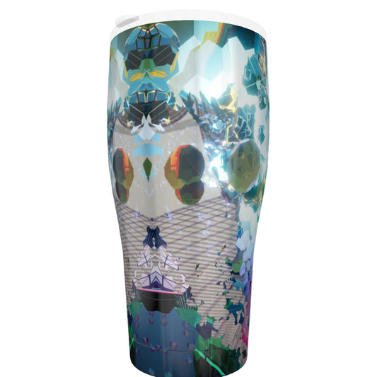 Psychedelic 3D Digital Art Print Tumbler 30oz