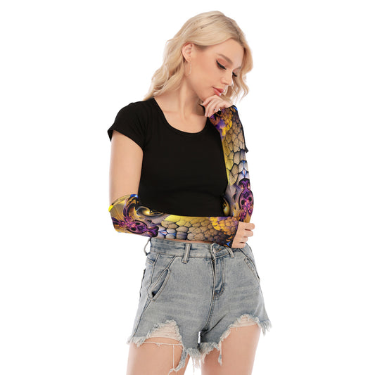 Mindelbrot Psychedelic Fractal Digital Art Print Unisex Gloves