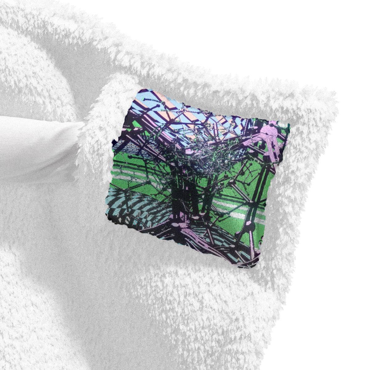 Psychedelic All-Over MicrodoseVR Print Unisex Wearable Hooded Blanket