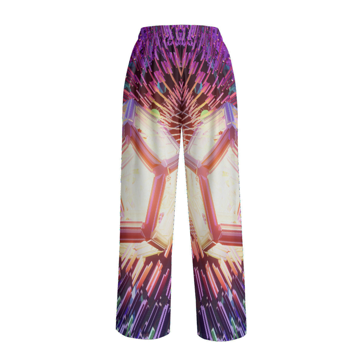 Psychedelic 3D Digital Art Print Unisex Knitted Fleece Wide Leg Pants