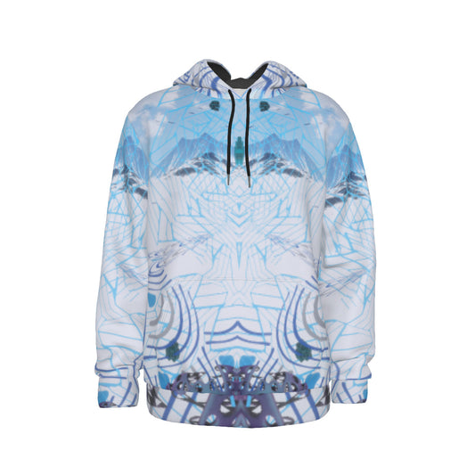 Doseflake All-Over Psychedelic Digital Art Winter Print Men's Mirco Fleece Hoodie