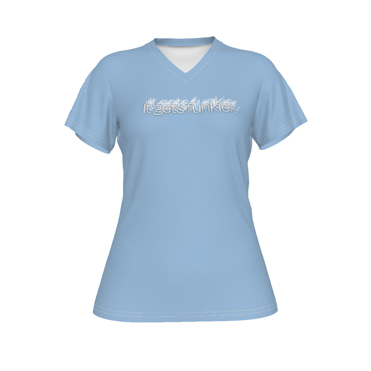 Vulfpeck VOSM Collection - It Gets Funkier - All-Over Print V-neck Women's T-shirt
