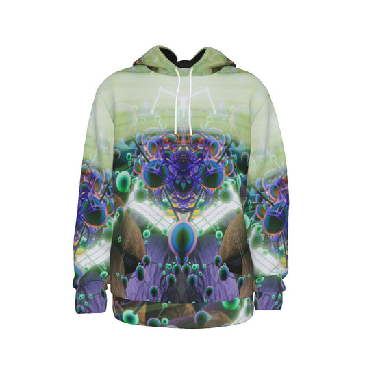 Psychedelic Laser Doses All-Over Print Men's Thicken Pullover Hoodie