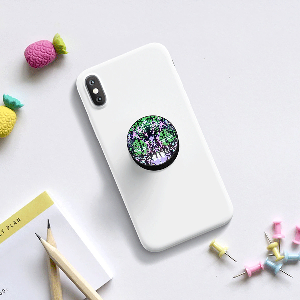 Psychedelic Pop-out Mobile Phone Holder
