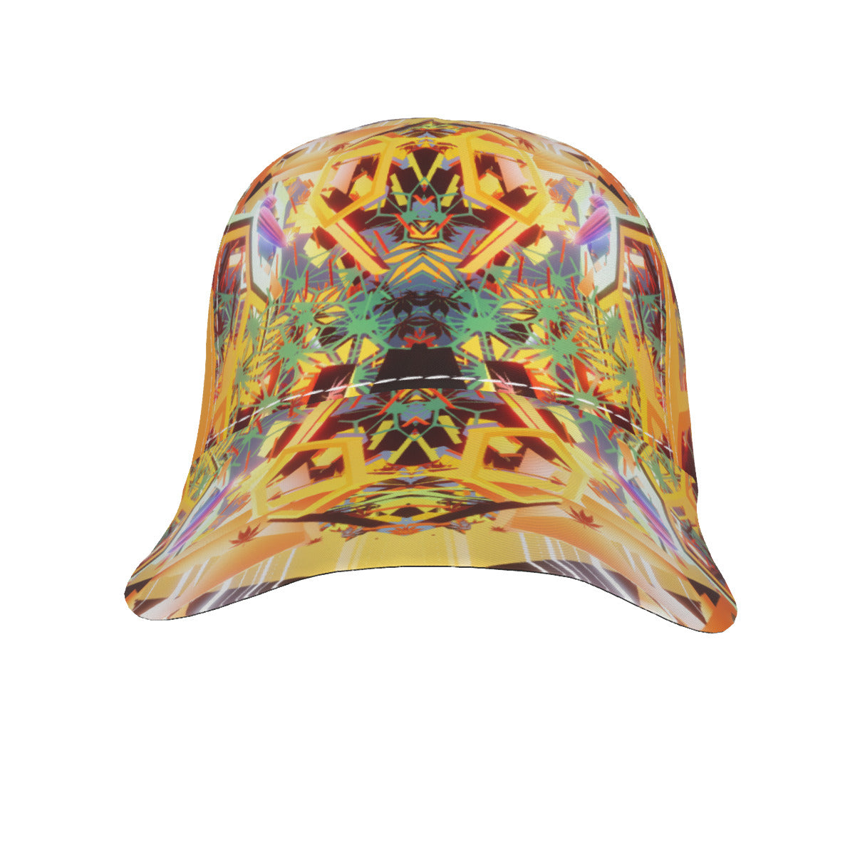 Psychedelic 3D Digital Art Print Peaked Cap