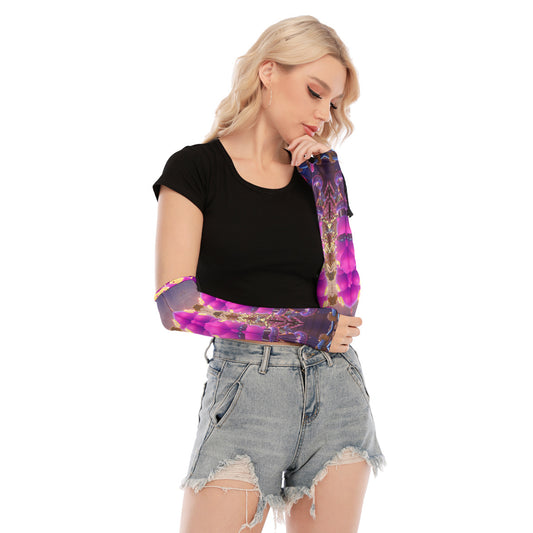 Psychedelic Kitty 3D Digital Art Print Unisex Gloves