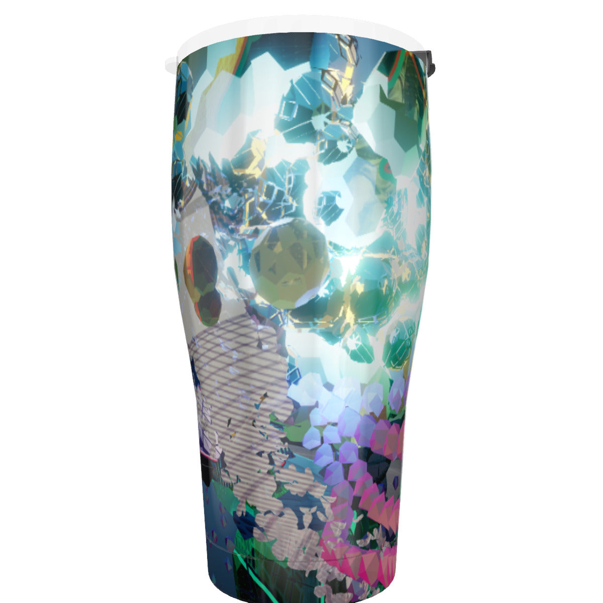 Psychedelic 3D Digital Art Print Tumbler 30oz