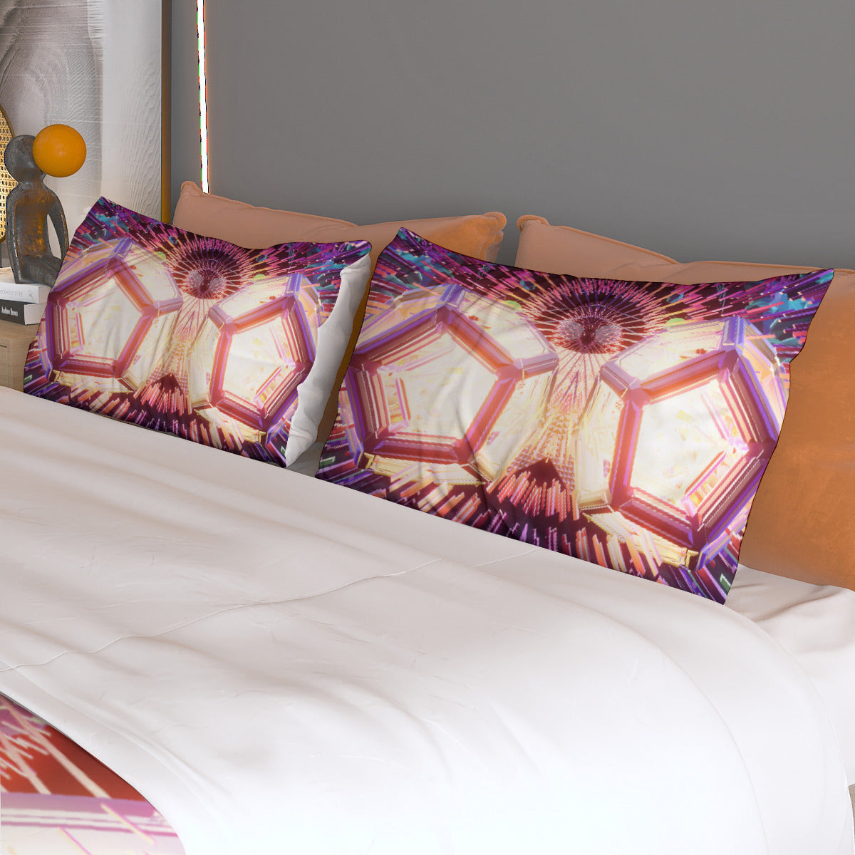 Dosedecahedron Psychedelic Print Bedding Set | 125(gsm)