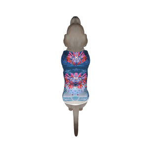 Psychedelic 3D Digital Art Print Dog's Pullover Hoodie