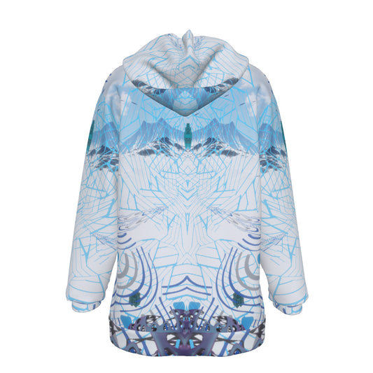 Doseflake All-Over Psychedelic Winter Print Women's Heavy Fleece Hoodie