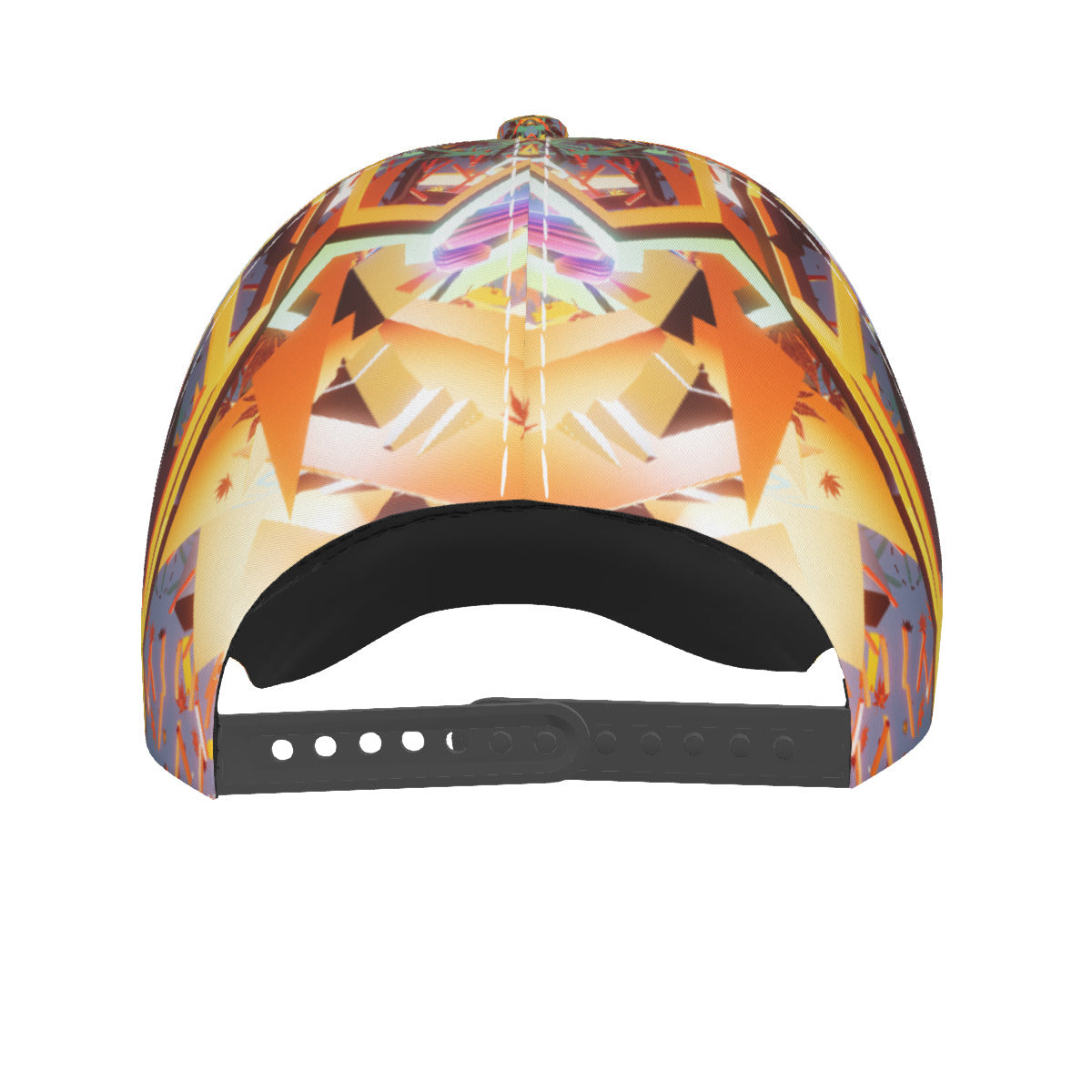 Psychedelic 3D Digital Art Print Peaked Cap