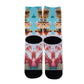 VI Jam Fest Coral Microdose All-Over Print Unisex Long Socks