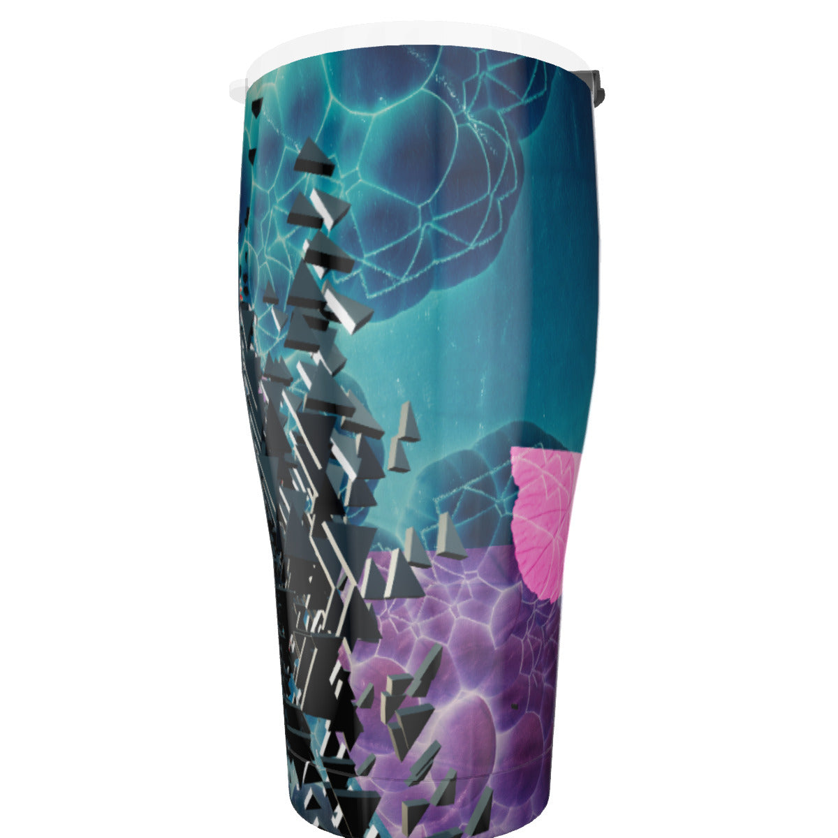 Psychedelic 3D Digital Art Print Tumbler 30oz