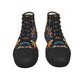 Psychedelic Black Sole Canvas Shoes