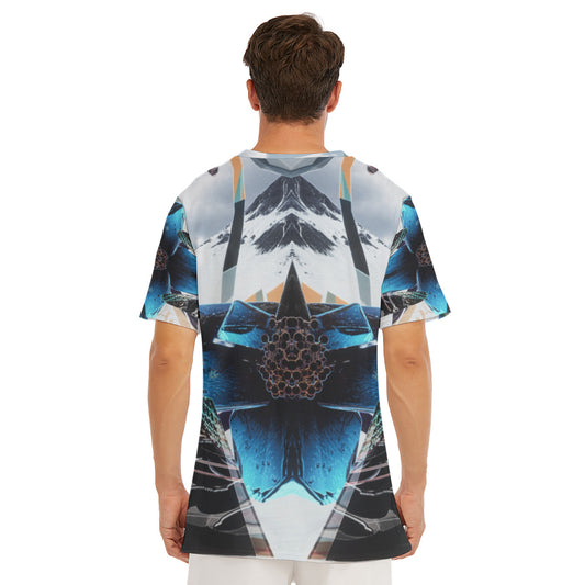 Psychedelic Print Men's O-Neck T-Shirt | 190GSM Cotton