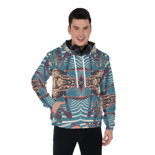 Psychedelic Orbopus 3D Digital Art Print Men's Thicken Pullover Hoodie