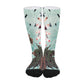 Psychedelic Floral Print Unisex Long Socks