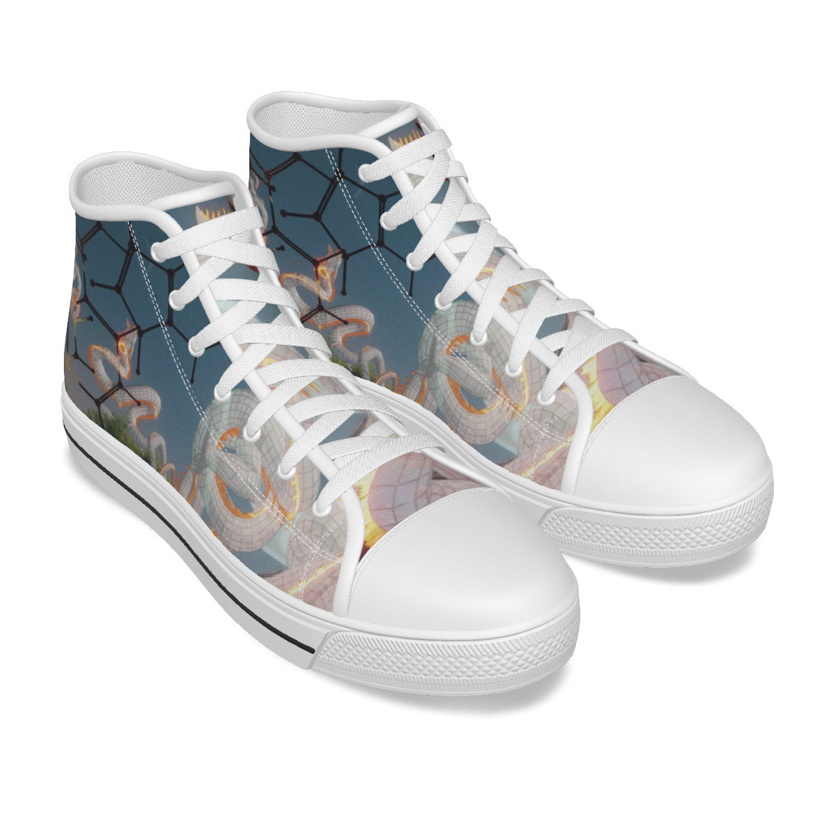 Psychedelic Dragon Canvas Shoes