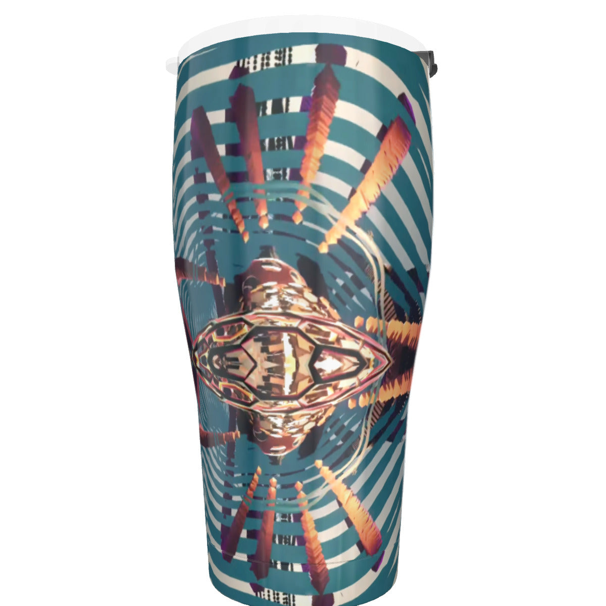 Psychedelic 3D Digital Art Print Tumbler 30oz