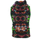 Psychedelic All-Over MicrodoseVR Print Kid's Sleeveless Zip-up Hoodie