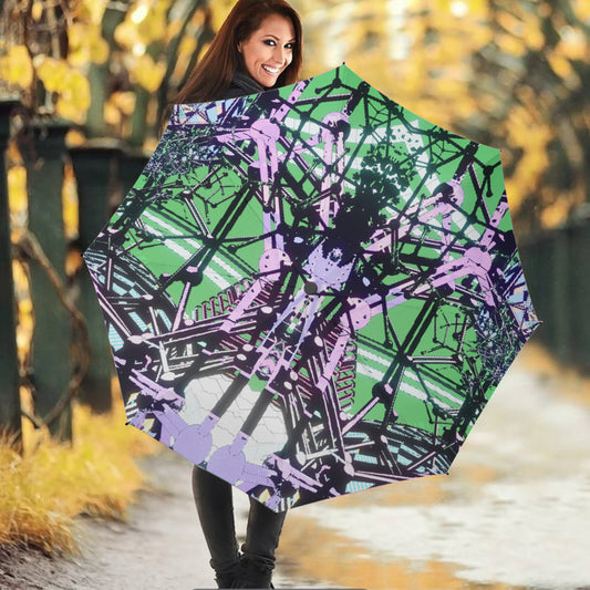 Psychedelic All-Over MicrodoseVR Digital Art Print Umbrella
